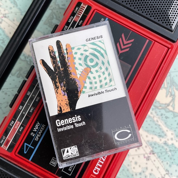 Vintage 1986 Genesis Invisible Touch Cassette Tape - Picture 1 of 3
